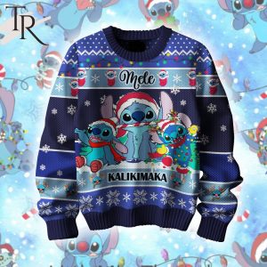 Mele Kalikimaka Stitch Ugly Christmas Sweater