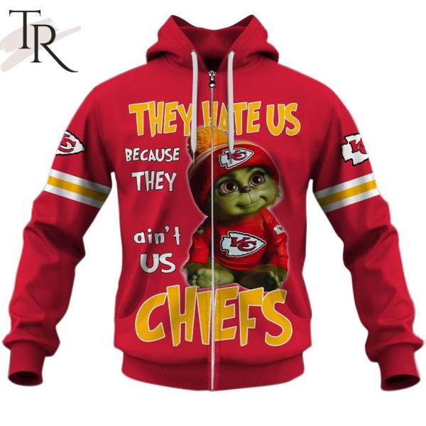 Personalized Kansas City Chiefs Baby Grinch They Hate Us Because They Ain’t Us Chiefs Hoodie
