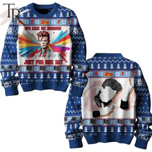 David Bowie We Can Be Heroes Just For One Day Rebel Rebel Ugly Sweater