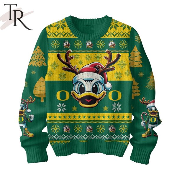 Oregon Ducks Mascot Ugly Sweater
