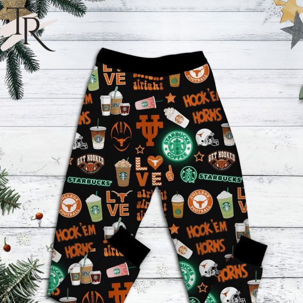 Texas Longhorn & Starbucks Kind Of Girl Pajamas Set