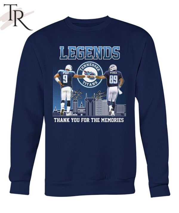 Tennessee Titans Legends Thank You For The Memories T-Shirt