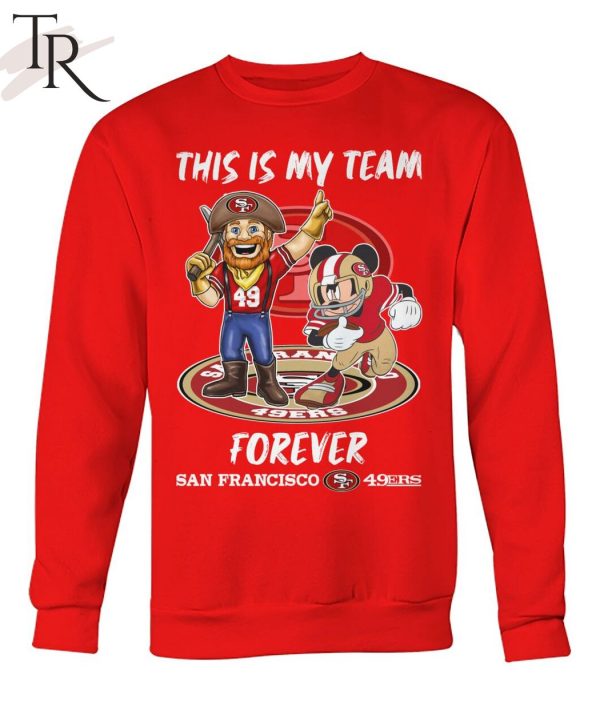 Forever Faithful 49ers San Francisco Womens Print T-shirt Short Sleeve  T-Shirt