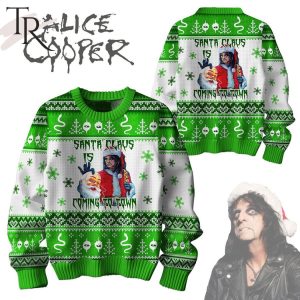 Santa Claus Is Coming To Town Alice Cooper Ugly Sweater