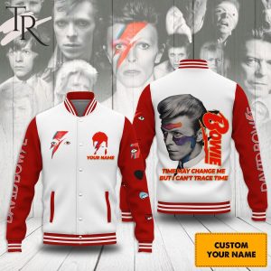 David Bowie Time May Change Me But I Can’t Trace Time Custom Baseball Jersey