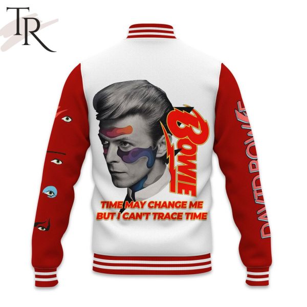 David Bowie Time May Change Me But I Can’t Trace Time Custom Baseball Jersey