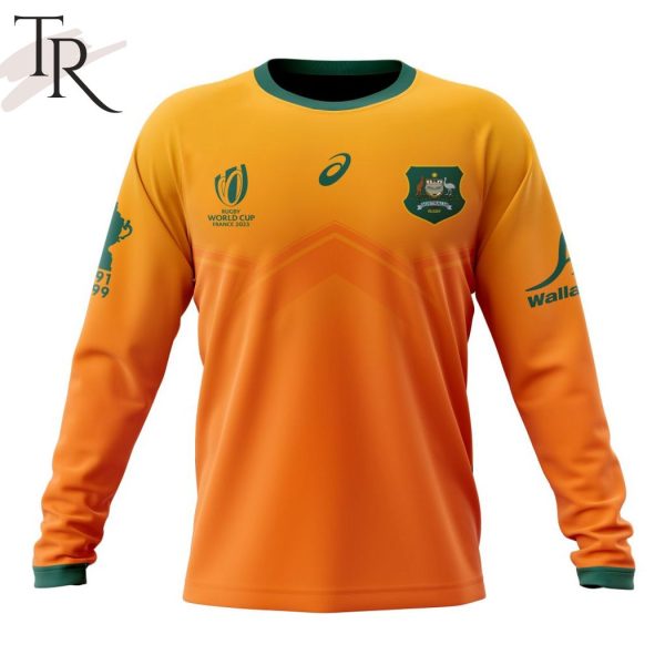 AUSTRALIAN KANGAROOS Personalize Rugby World Cup 2023 Kits Hoodie