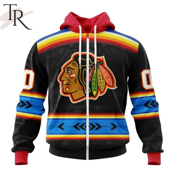 NHL Chicago Blackhawks Special Native Heritage Design Hoodie