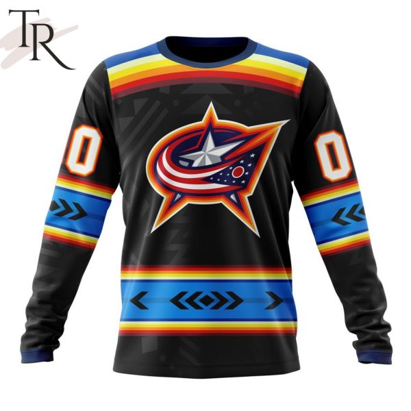 NHL Columbus Blue Jackets Special Native Heritage Design Hoodie