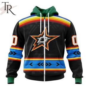 NHL Dallas Stars Special Native Heritage Design Hoodie