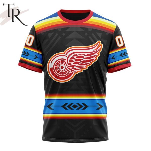 NHL Detroit Red Wings Special Native Heritage Design Hoodie