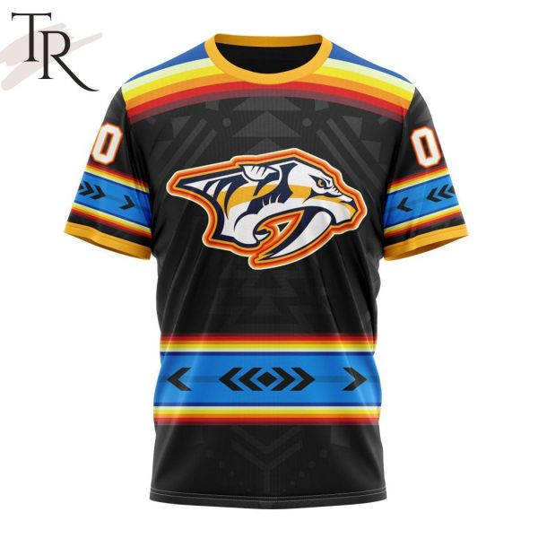 NHL Nashville Predators Special Native Heritage Design Hoodie