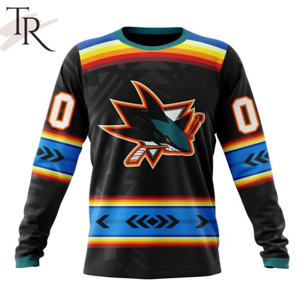 NHL San Jose Sharks Special Native Heritage Design Hoodie