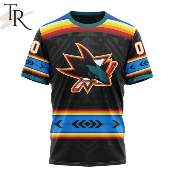 NHL San Jose Sharks Special Native Heritage Design Hoodie