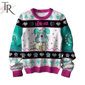 Blink-182 Ice Cream Design Ugly Sweater