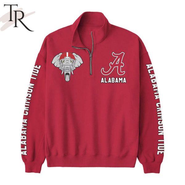 Alabama Crimson Tide Roll Tide Half Zip Sweatshirt