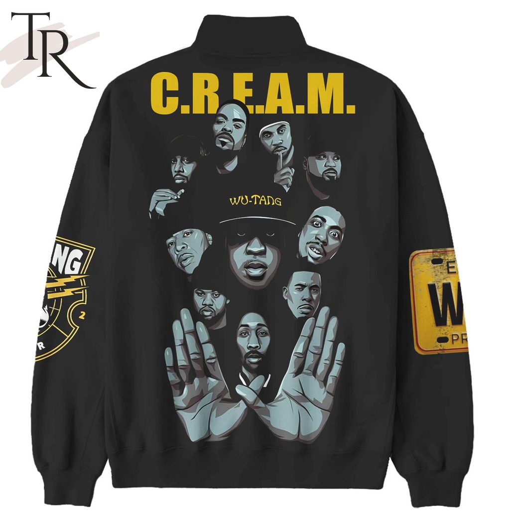C.R.E.A.M Wu-Tang Clan Half Zip Sweatshirt - Torunstyle
