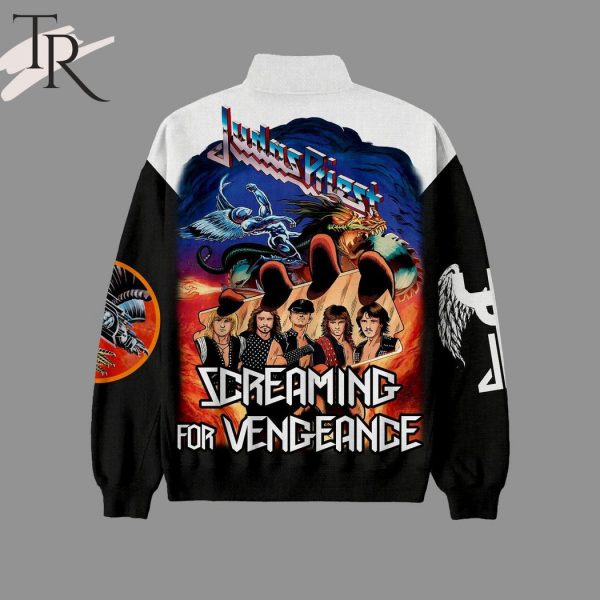 Judas Priest Screaming For Vengeance Half Zip Sweatshirt
