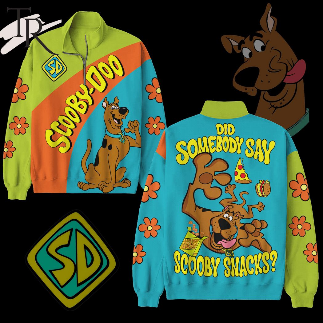 Scooby-Doo Did Somebody Say Scooby Snacks Half Zip Sweatshirt