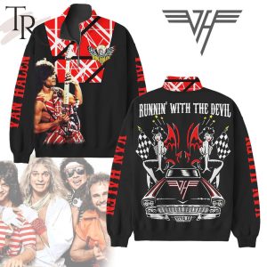 Van Halen Runnin’ With The Devil Half Zip Sweatshirt