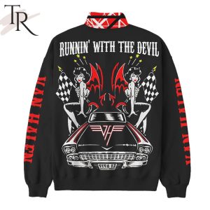 Van Halen Runnin’ With The Devil Half Zip Sweatshirt