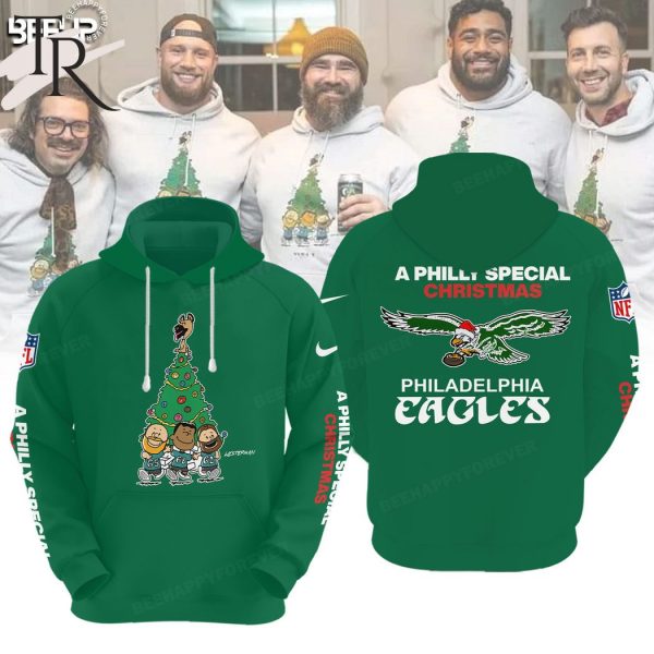 A Philly Special Christmas Special Philadelphia Eagles Hoodie, Longpants, Cap – Green