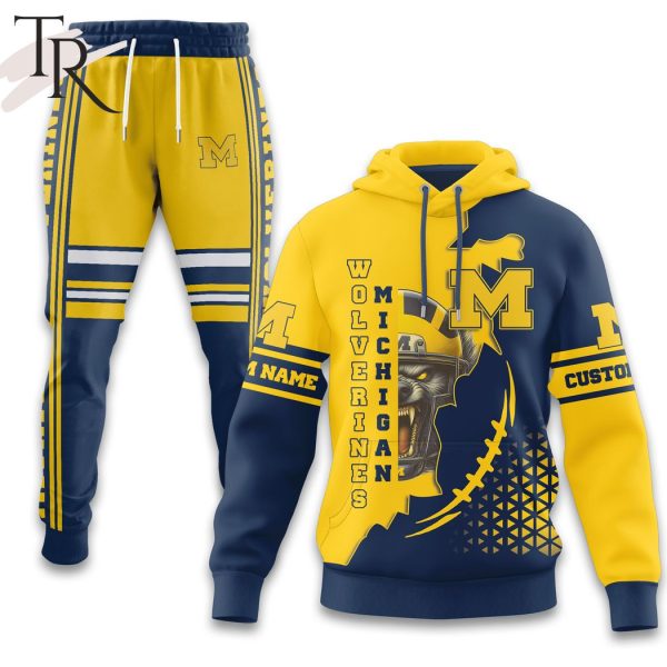 NCAA Michigan Wolverines Custom Name Hoodie, Longpants