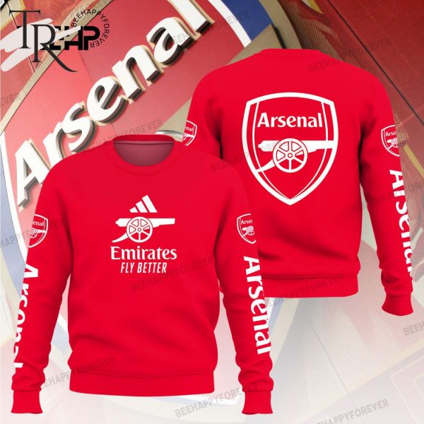 Arsenal 23 24 European Presentation Hoodie – Red