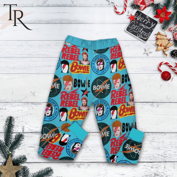David Bowie Rebel Rebel Jan 8, 1947 – Jan 10, 2016 Pajamas Set