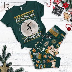 Eat, Drink And Be Merry Dave Matthew Band Peace Love DMB Pajamas Set
