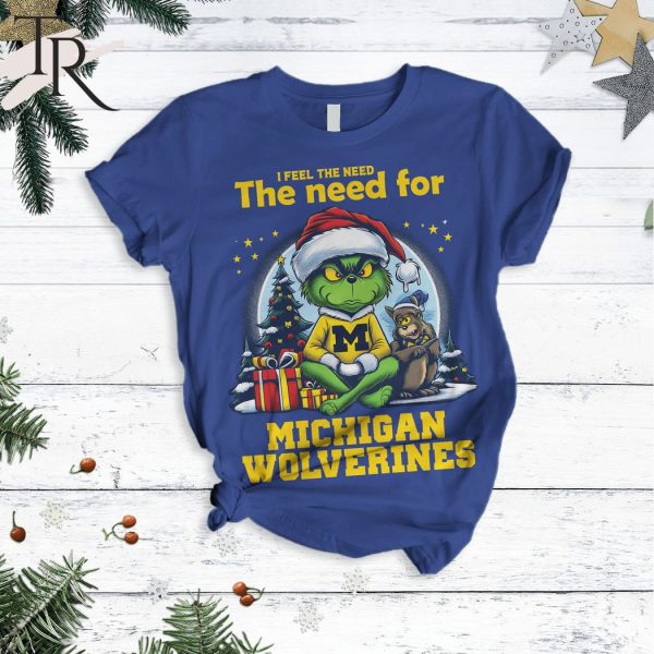 I Feel The Need For Michhigan Wolverines Hail Yeah Pajamas Set