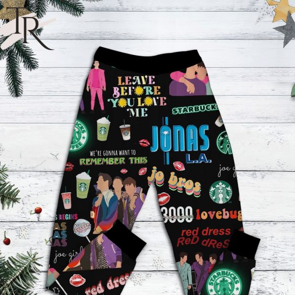 Jonas Brother & Starbucks Kind Of Girl Pajamas Set