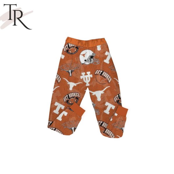 NCAA Texas Longhorns Get Hooked Pajamas Set