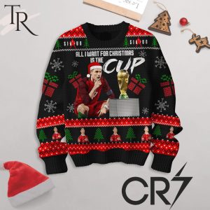 Cristiano Ronaldo All I Want For Christmas Is The Cup Ugly Sweater