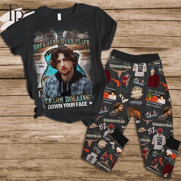 Rock And A Hard Place Tears Rolling’ Down Your Face Bailey Zimmerman Pajamas Set