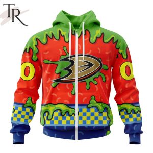 NHL Anaheim Ducks Special Nickelodeon Design Hoodie