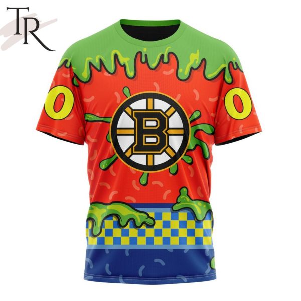 NHL Boston Bruins Special Nickelodeon Design Hoodie