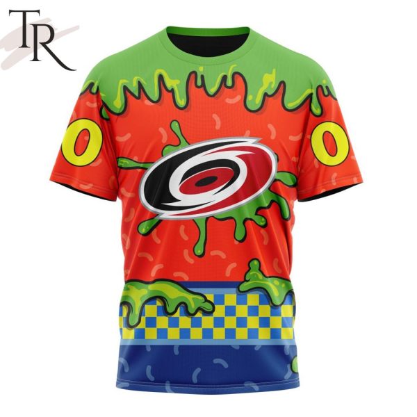 NHL Carolina Hurricanes Special Nickelodeon Design Hoodie