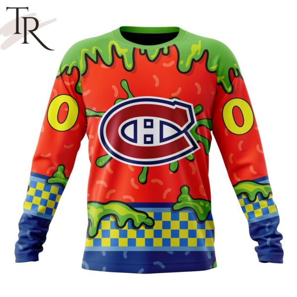 NHL Montreal Canadiens Special Nickelodeon Design Hoodie