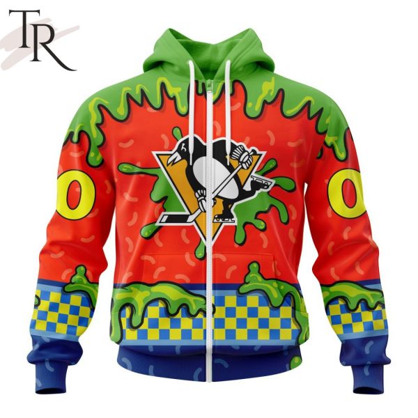 NHL Pittsburgh Penguins Special Nickelodeon Design Hoodie