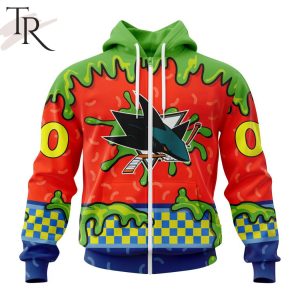 NHL San Jose Sharks Special Nickelodeon Design Hoodie