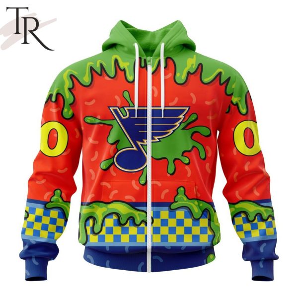 NHL St. Louis Blues Special Nickelodeon Design Hoodie