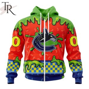 NHL Vancouver Canucks Special Nickelodeon Design Hoodie