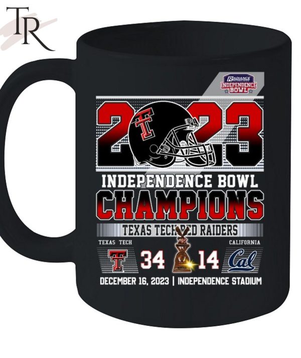 2023 Independence Bowl Champions Texas Tech Red Raiders 34 – 14 California Golden Bears December 16, 2023 Independence Stadium T-Shirt