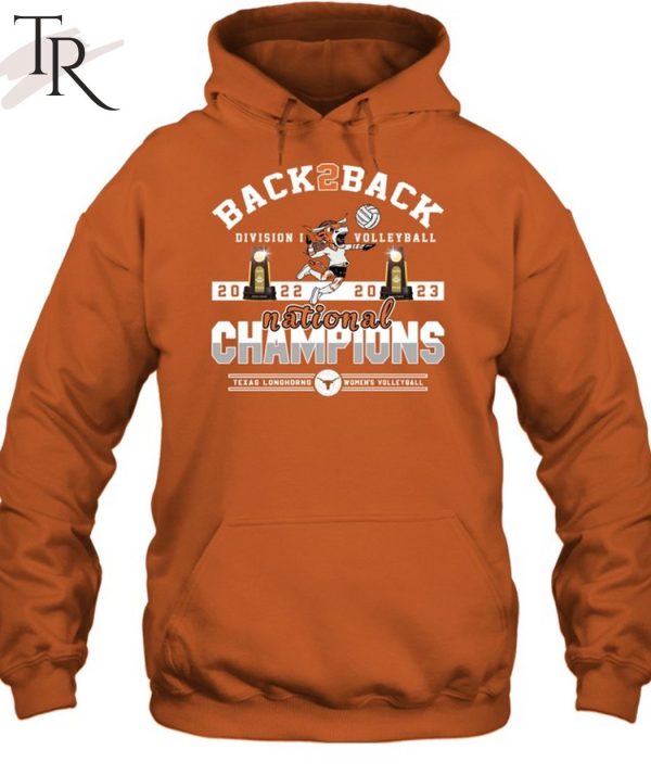 Back To Back Division I Volleyball 2022 – 2023 National Champions Texas Longhorns Women’s Volleyball T-Shirt