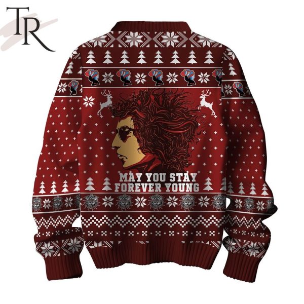 Bob Dylan May You Stay Forever Young Ugly Sweater