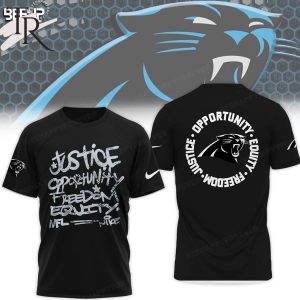 NFL Carolina Panthers Justice Opportunity Equity Freedom Hoodie