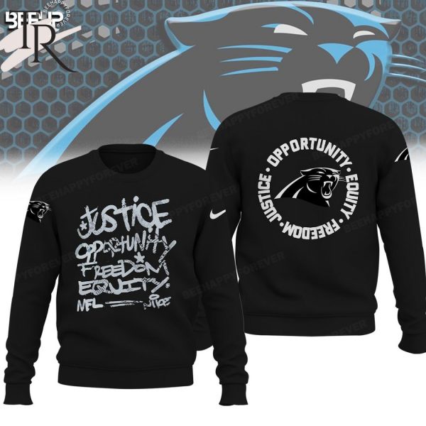 NFL Carolina Panthers Justice Opportunity Equity Freedom Hoodie