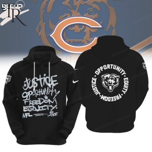 NFL Chicago Bears Justice Opportunity Equity Freedom Hoodie