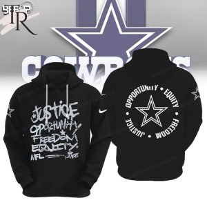 NFL Dallas Cowboys Justice Opportunity Equity Freedom Hoodie
